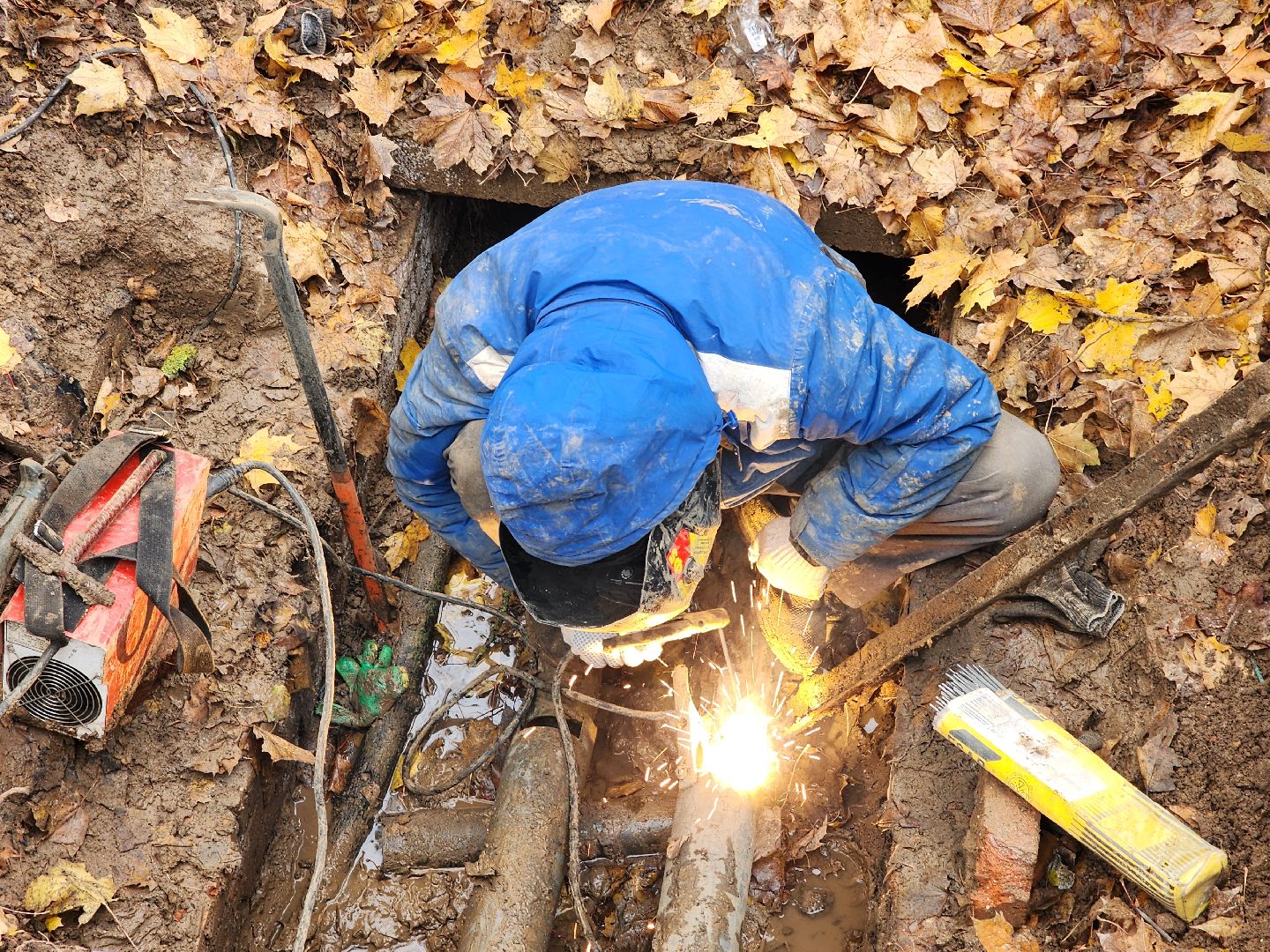Чехов, улица Чехова, ремонт тепловых сетей, устранение аварии, теплоснабжение, пуск отопления, глава округа михаил собакин,