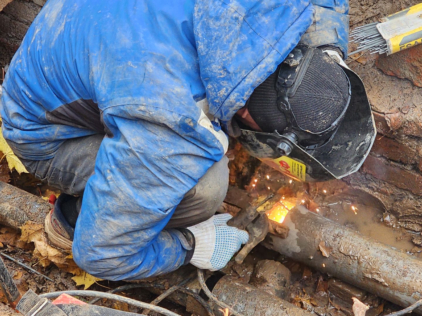 Чехов, улица Чехова, ремонт тепловых сетей, устранение аварии, теплоснабжение, пуск отопления, глава округа михаил собакин,