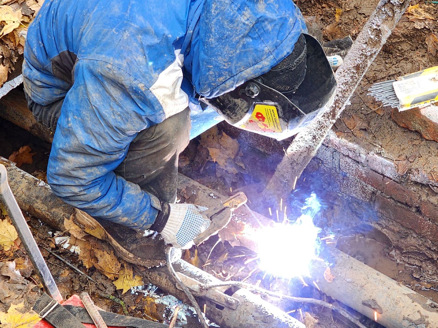 Чехов, улица Чехова, ремонт тепловых сетей, устранение аварии, теплоснабжение, пуск отопления, глава округа михаил собакин,