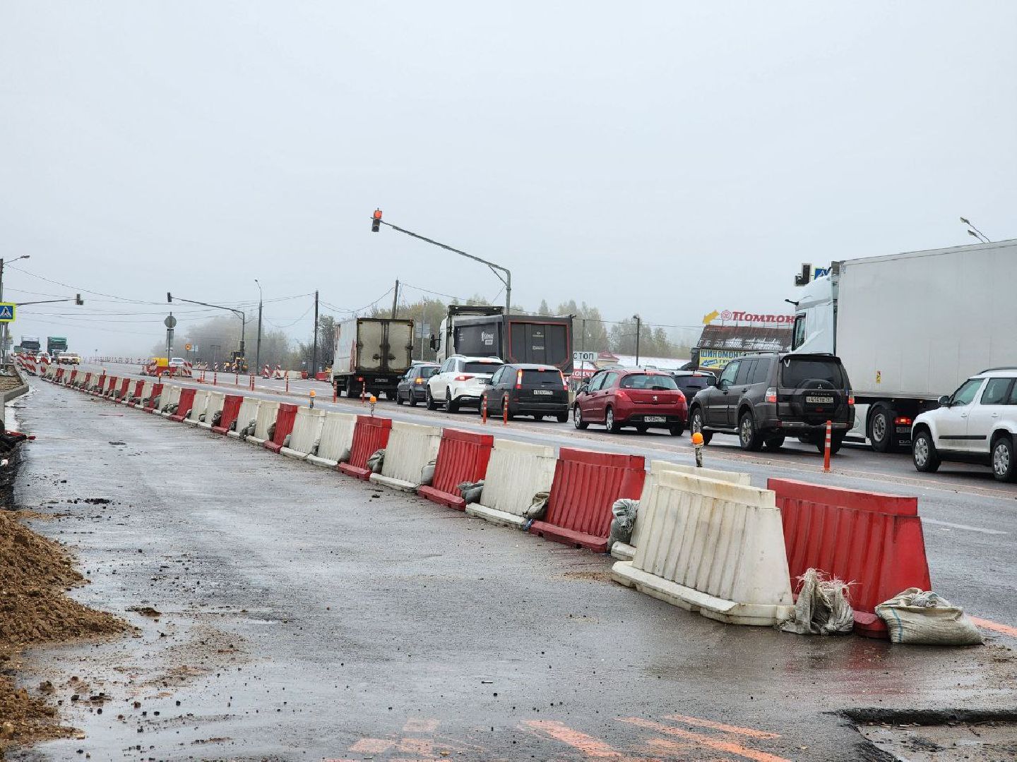 руза, рузский городской округ, подмосковье, минское шоссе, трасса м-1 беларусь, реконструкция шоссе, дороги, подземный переход, расширение дороги, дорожники,
