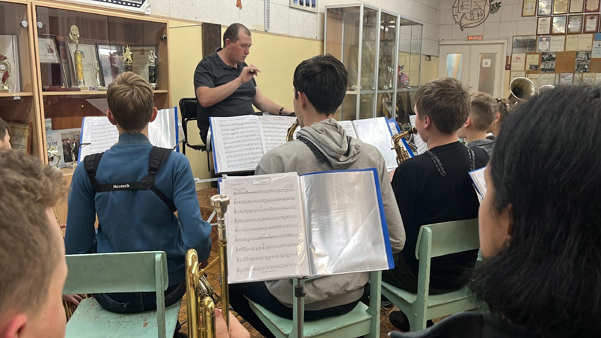 оркестр, детский оркестр, духовой оркестр, съемки кино, съемки сериала,