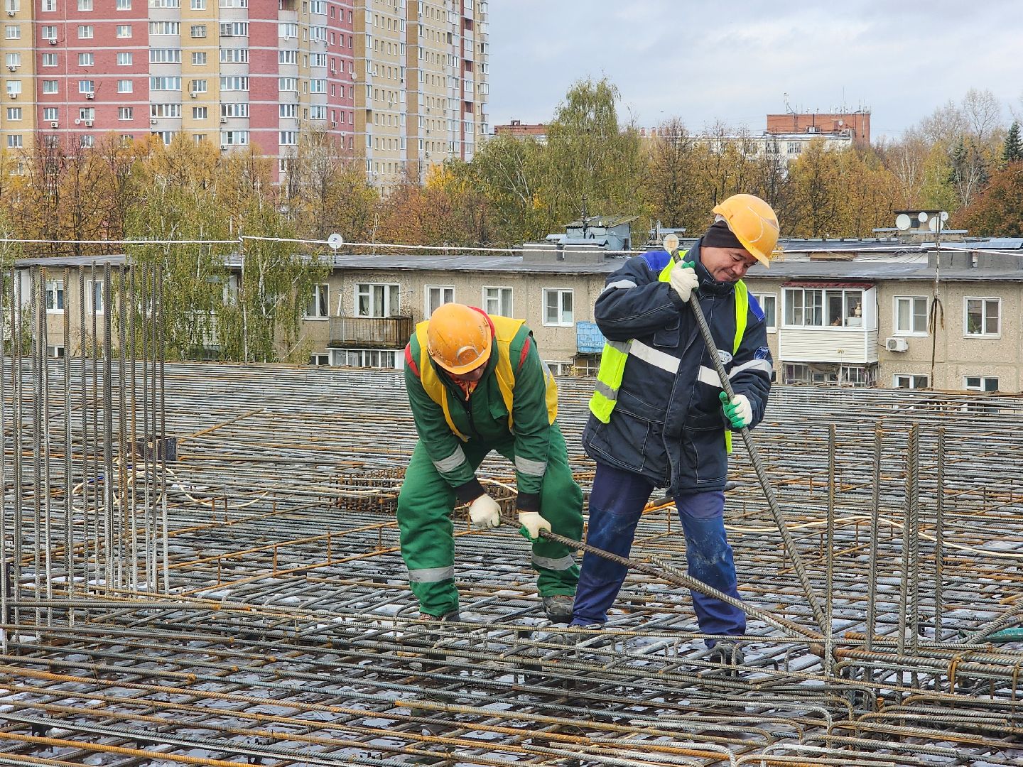 Чехов, улица Мира, детская поликлиника, строительство, монолитные работы, нацпроект здравоохранение, минстрой мо,