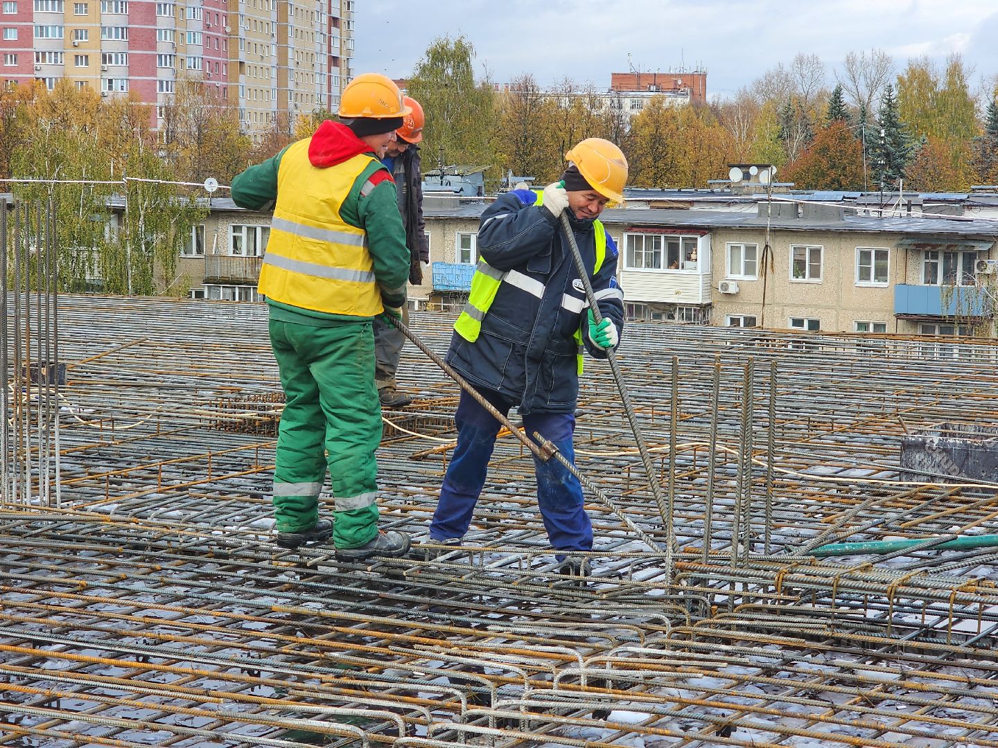 Чехов, улица Мира, детская поликлиника, строительство, монолитные работы, нацпроект здравоохранение, минстрой мо,