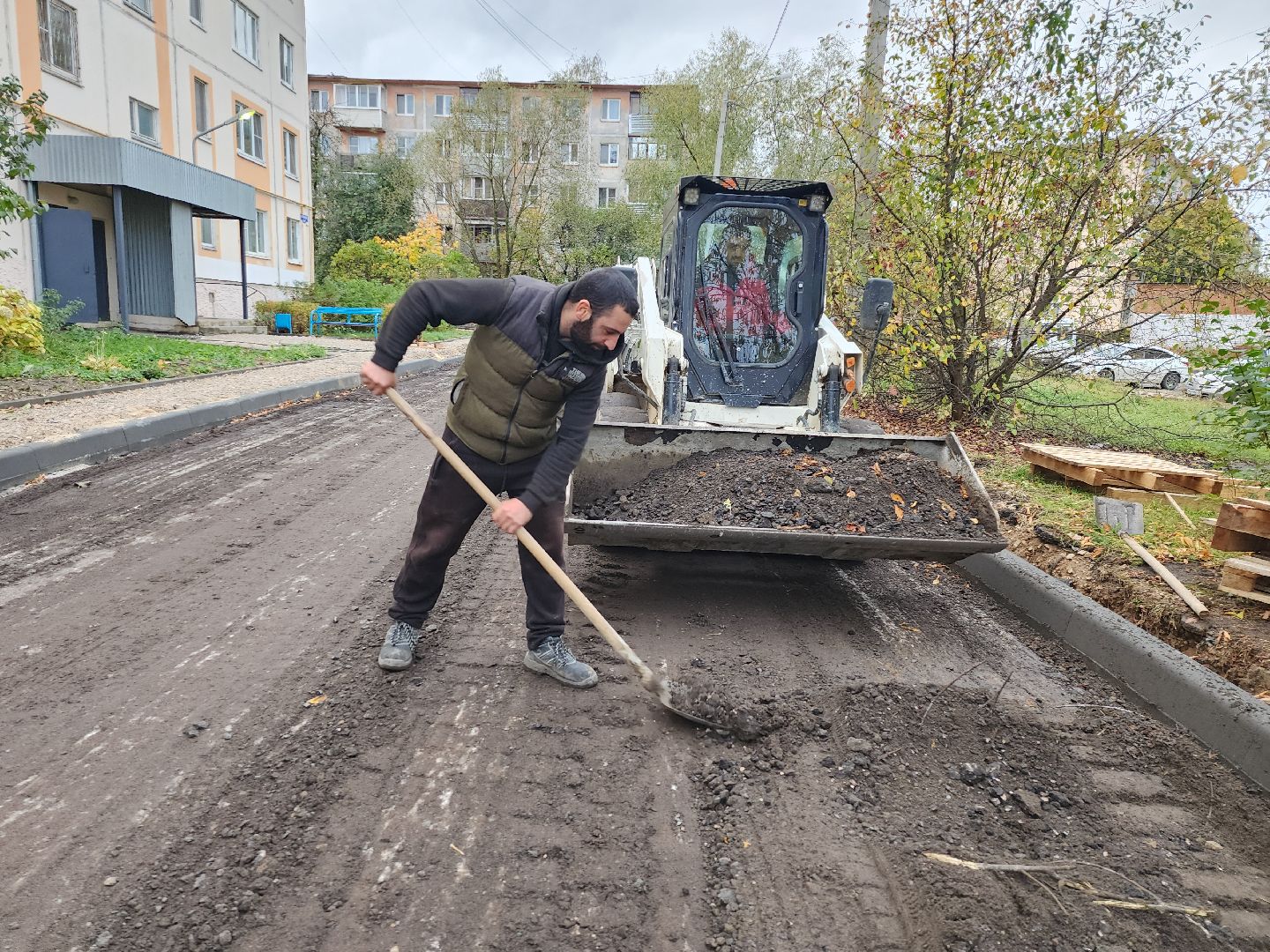 серпухов, подмосковье, комплексное благоустройство двора,