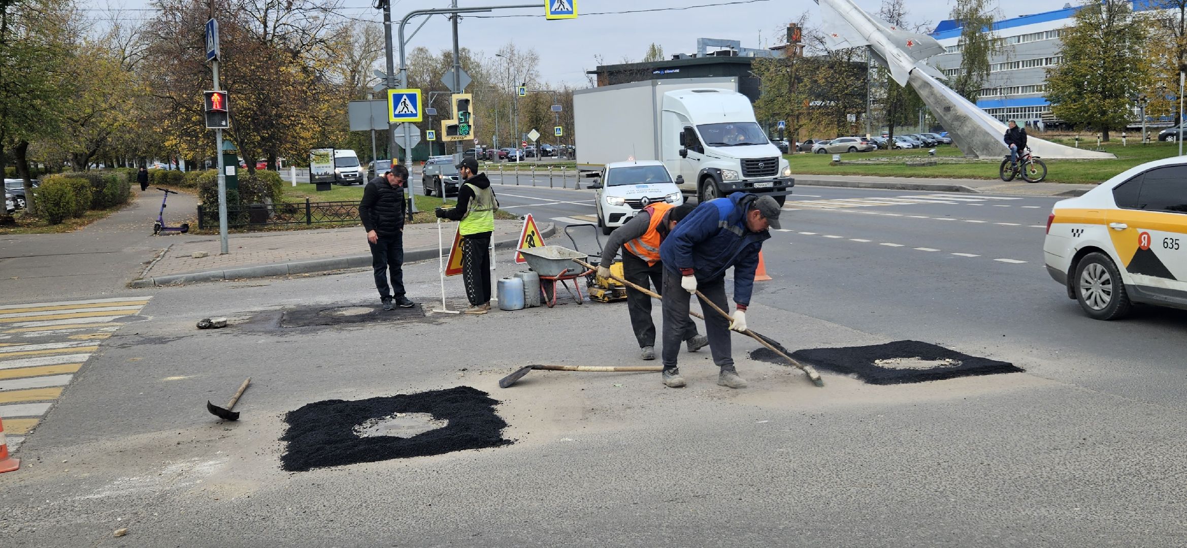 ремонт дороги, Жуковский, благоустройство,