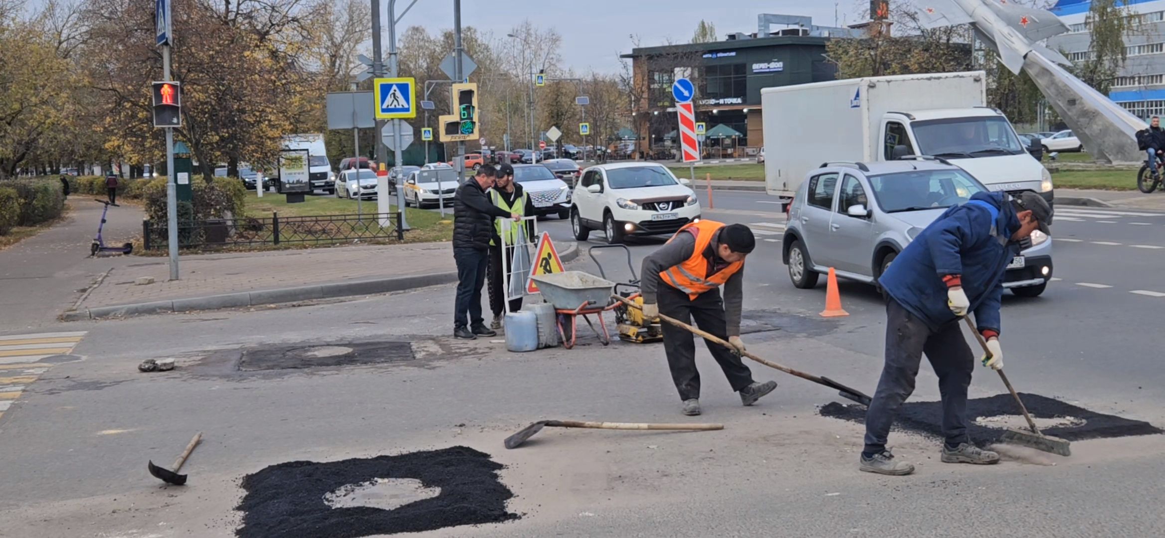 ремонт дороги, Жуковский, благоустройство,