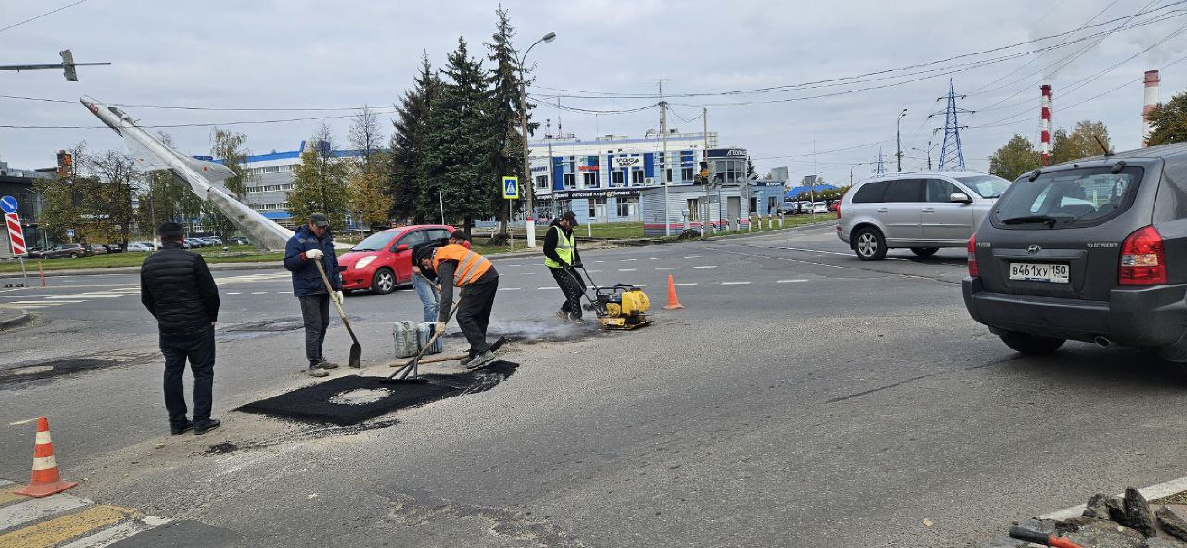 ремонт дороги, Жуковский, благоустройство,