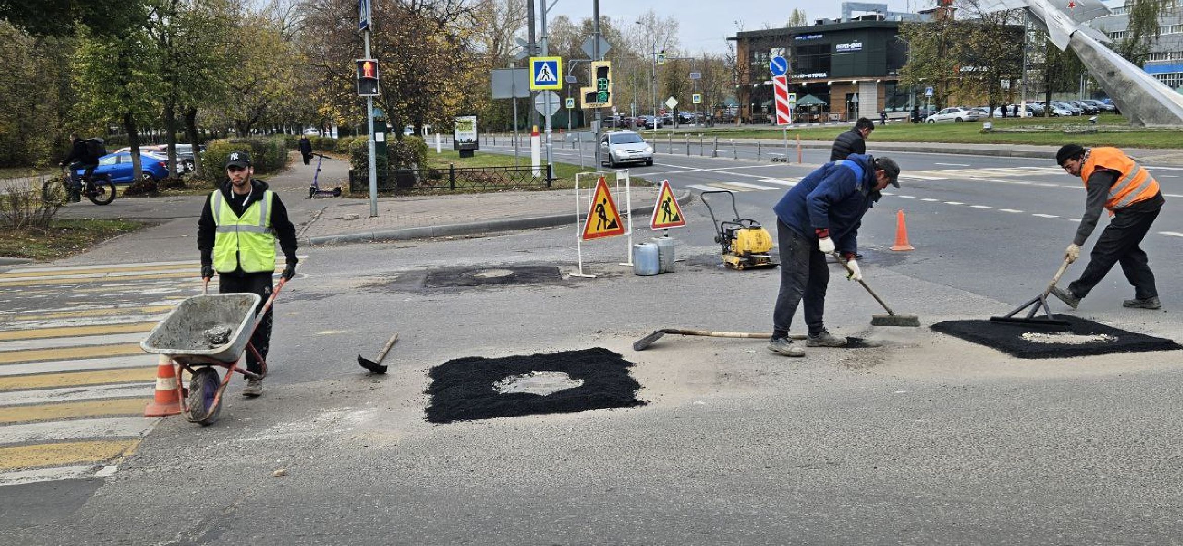 ремонт дороги, Жуковский, благоустройство,