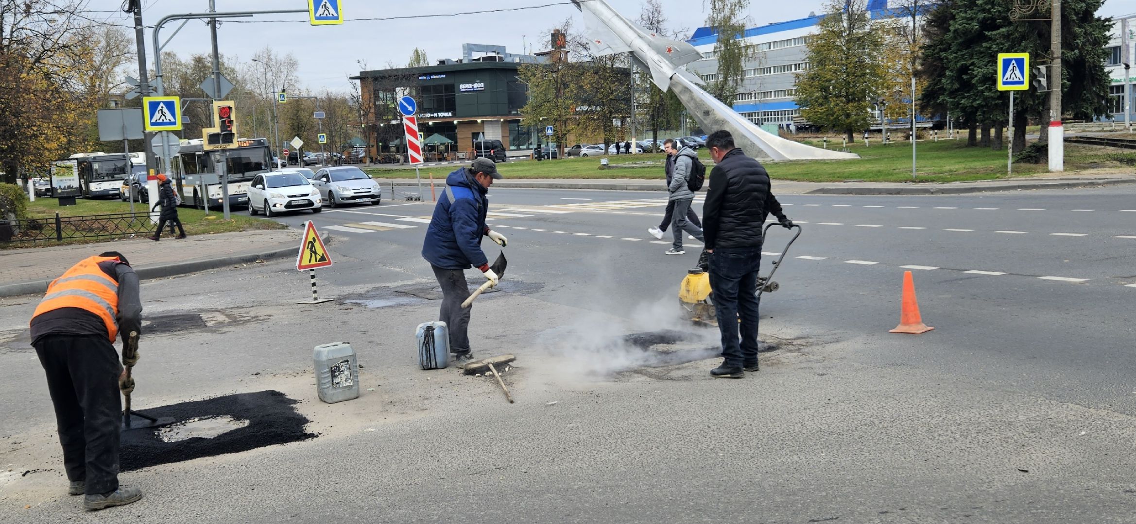 ремонт дороги, Жуковский, благоустройство,