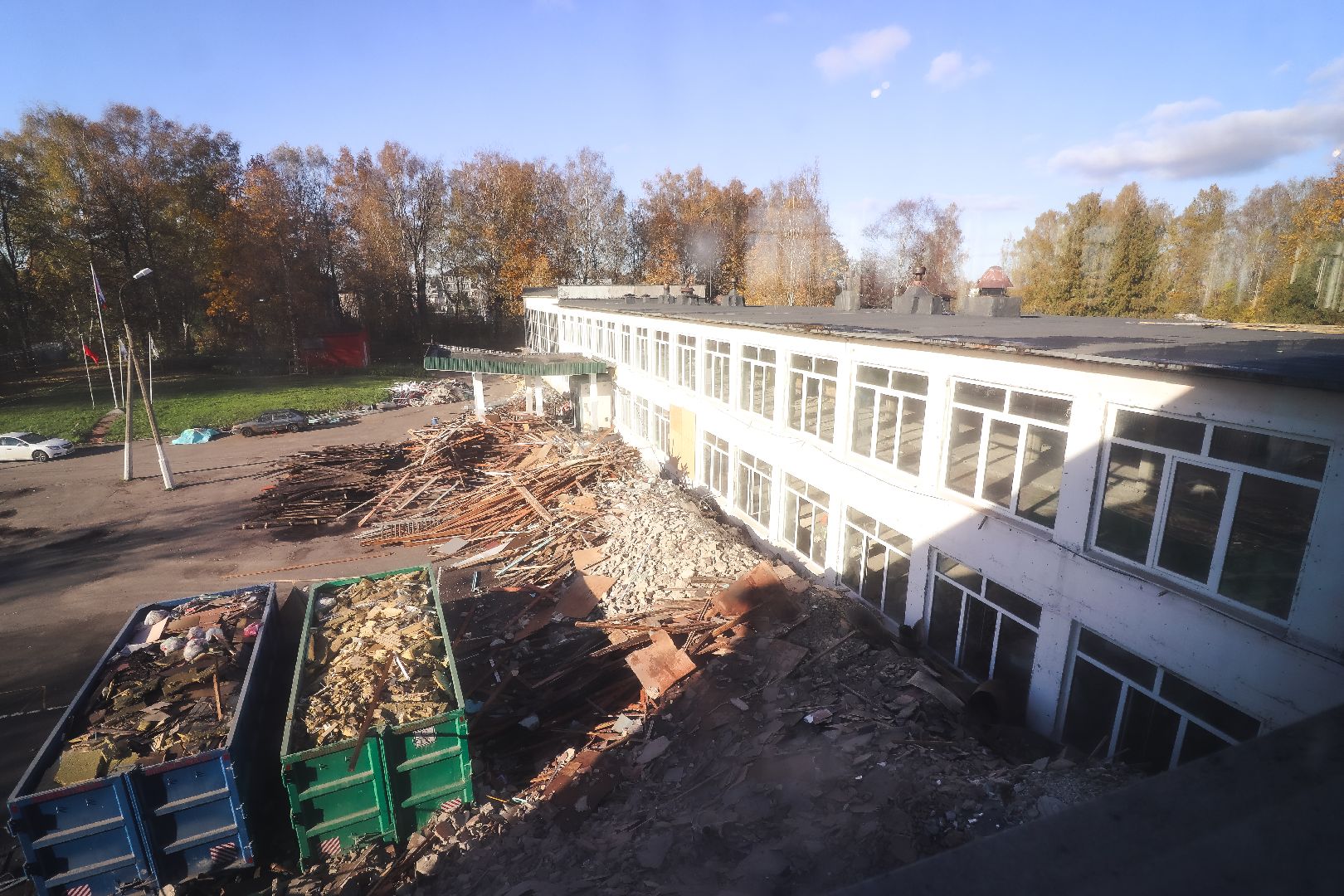 Клин, общество, строительство, образование, ремонт школы,