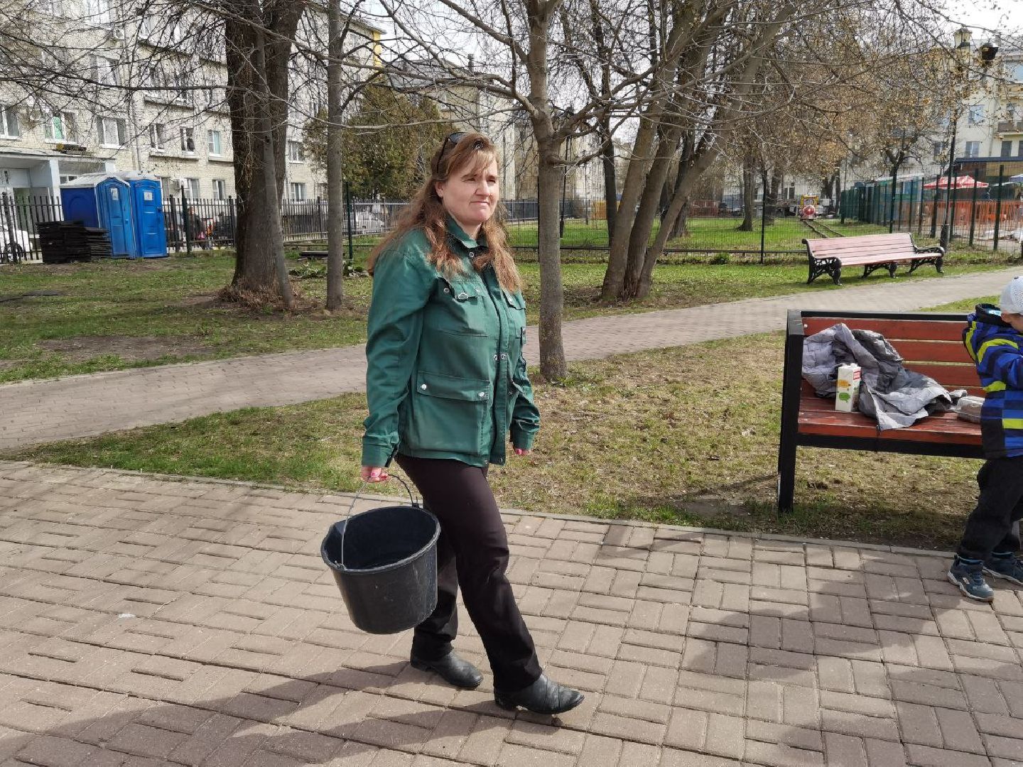 Подольск, парк, субботник