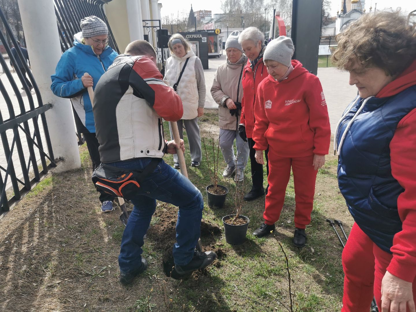 Подольск, парк, субботник