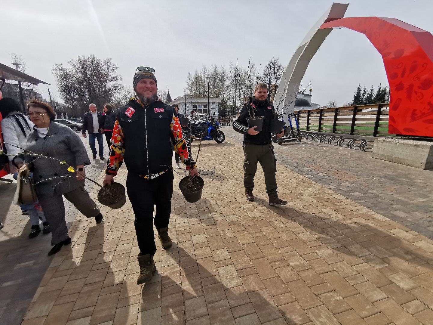 Подольск, парк, субботник