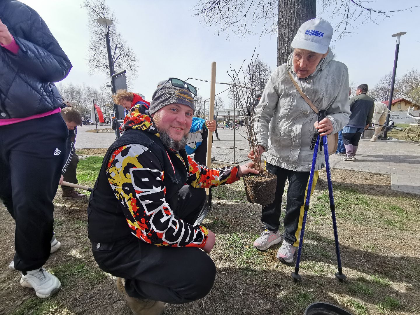 Подольск, парк, субботник