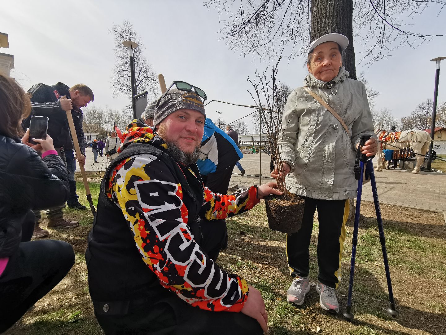 Подольск, парк, субботник