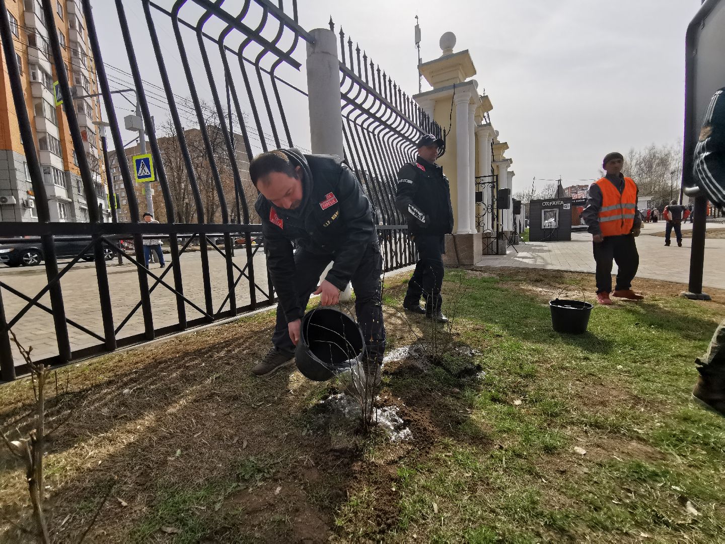 Подольск, парк, субботник