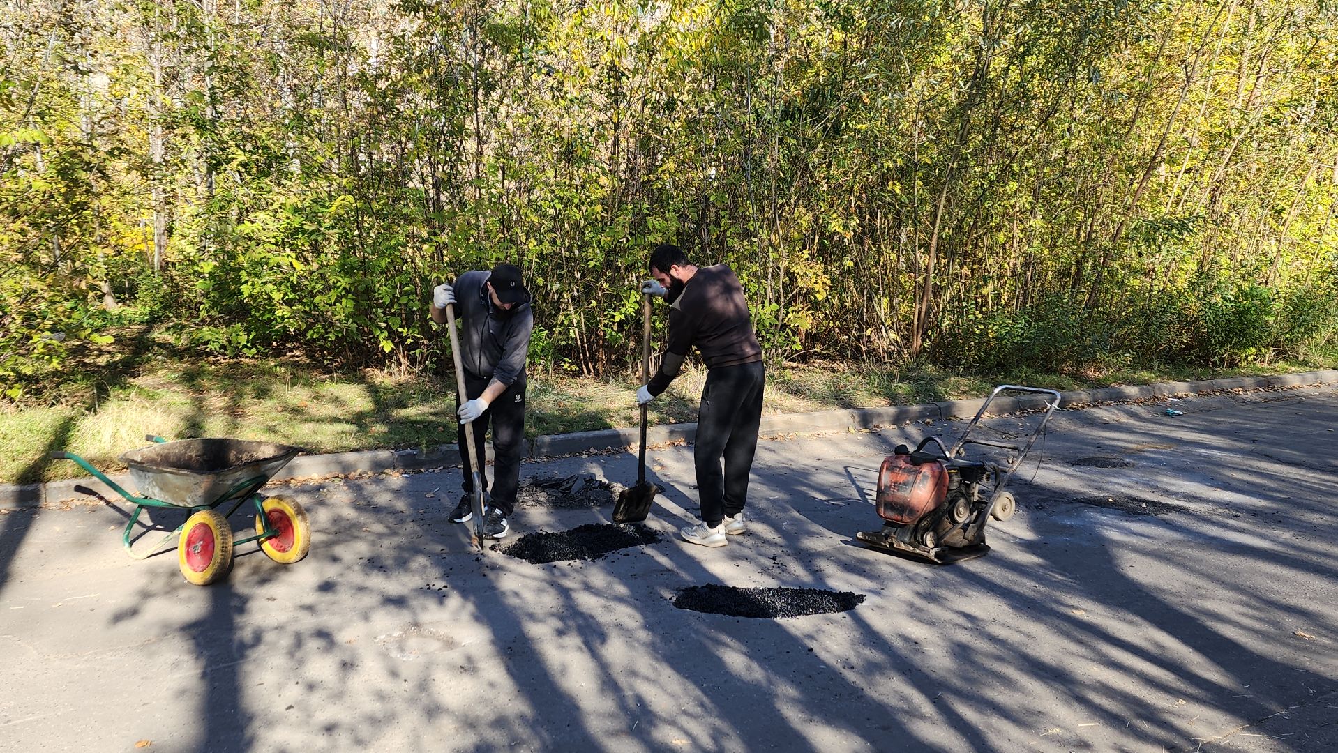 пушкино, ямочный ремонт, добродел, добродел благоустройство, дорога, дворовая территория,