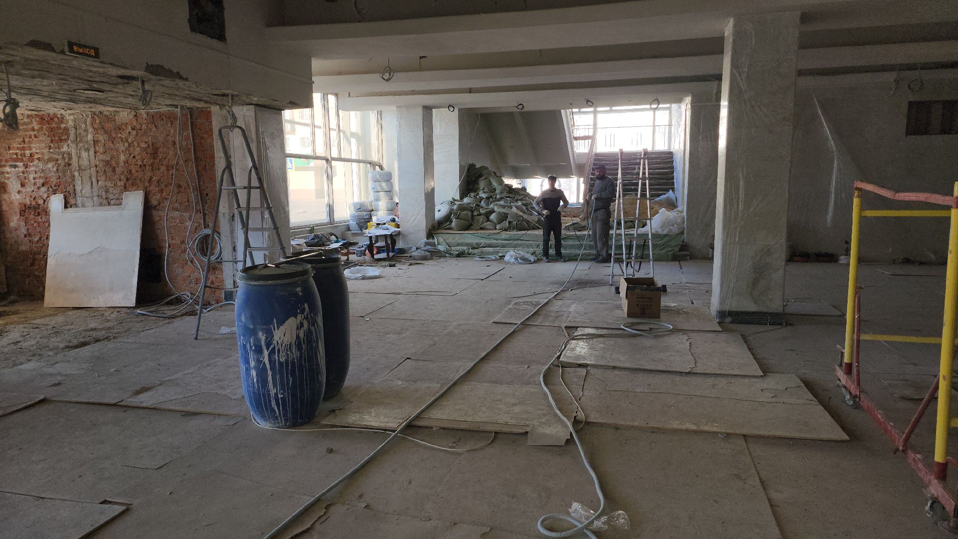 серпухов, дк россия, улица советская, редизайн фойе, ремонт дк,