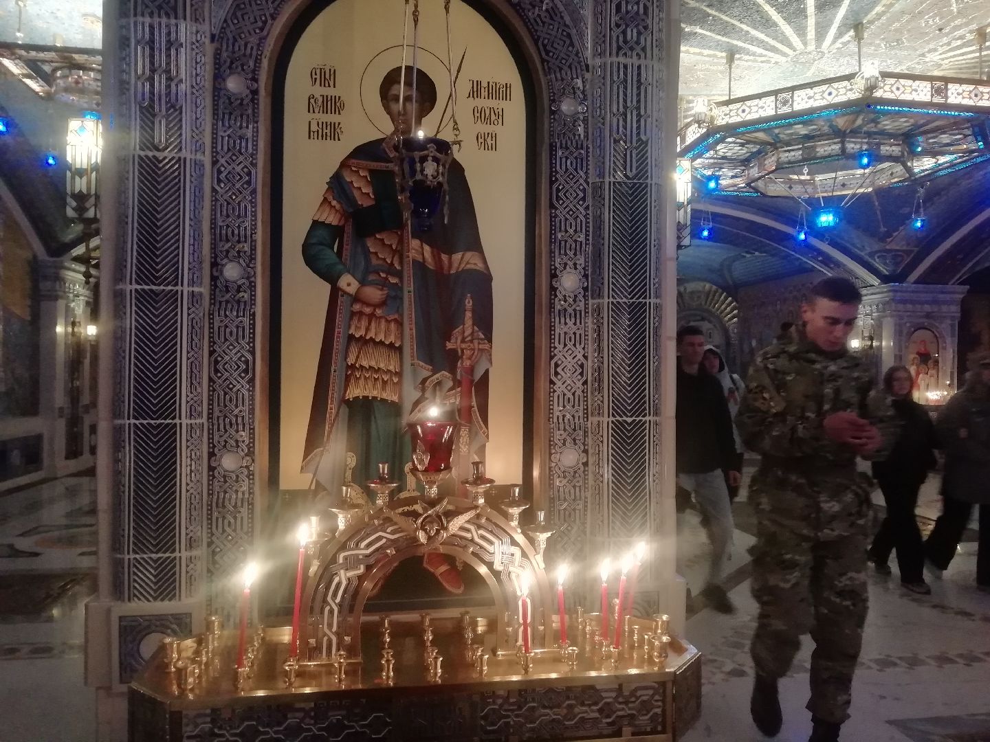 Кубинка, Главный храм Вооруженных сил России, Пасха, освящение куличей, богослужение