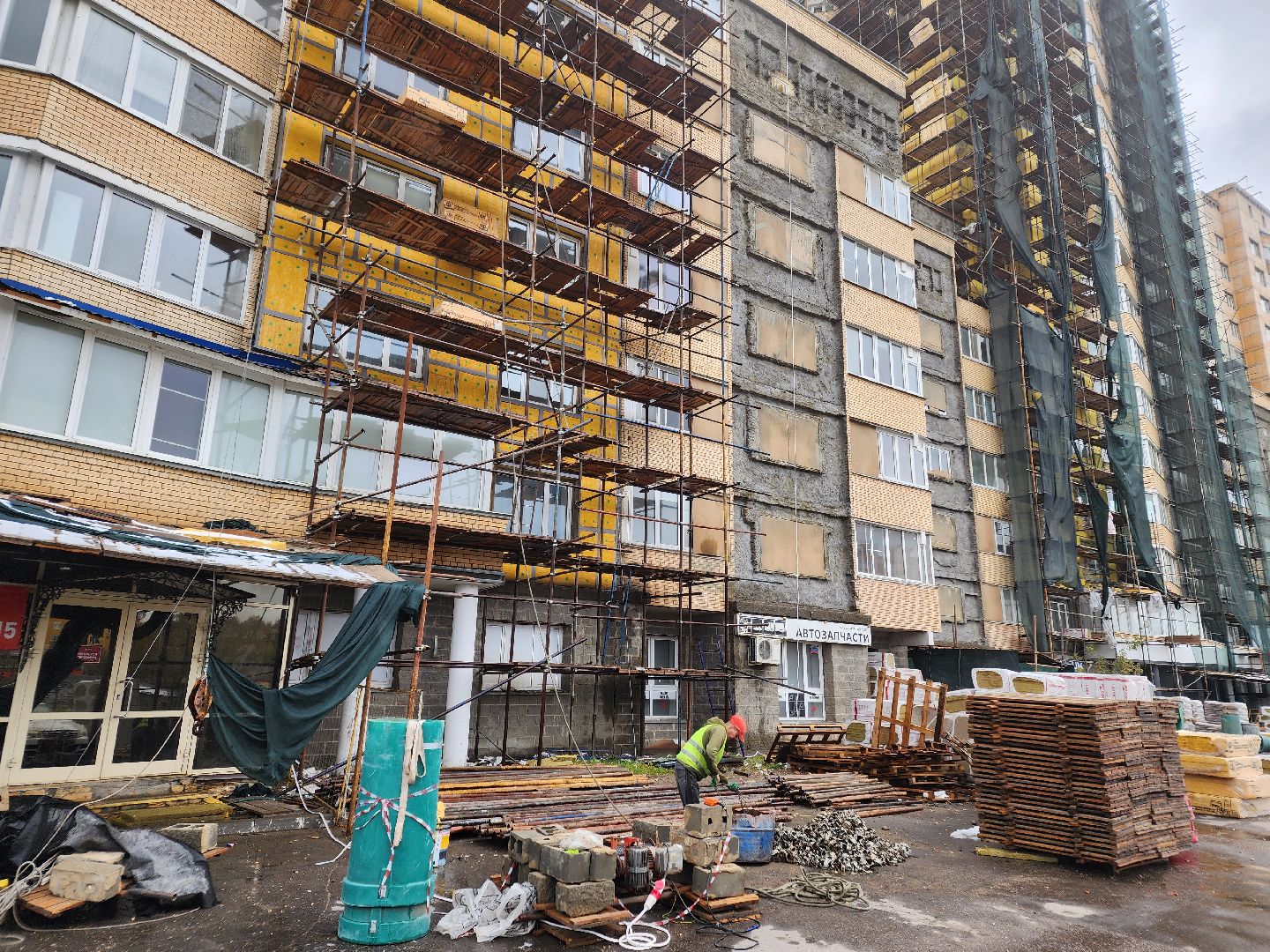 Чехов, улица Дружбы, ЖК Посейдон, капремонт фасада, реконструкция фасада, утепление, теплоизоляция, гидроизоляция, фонд капремонта мо,