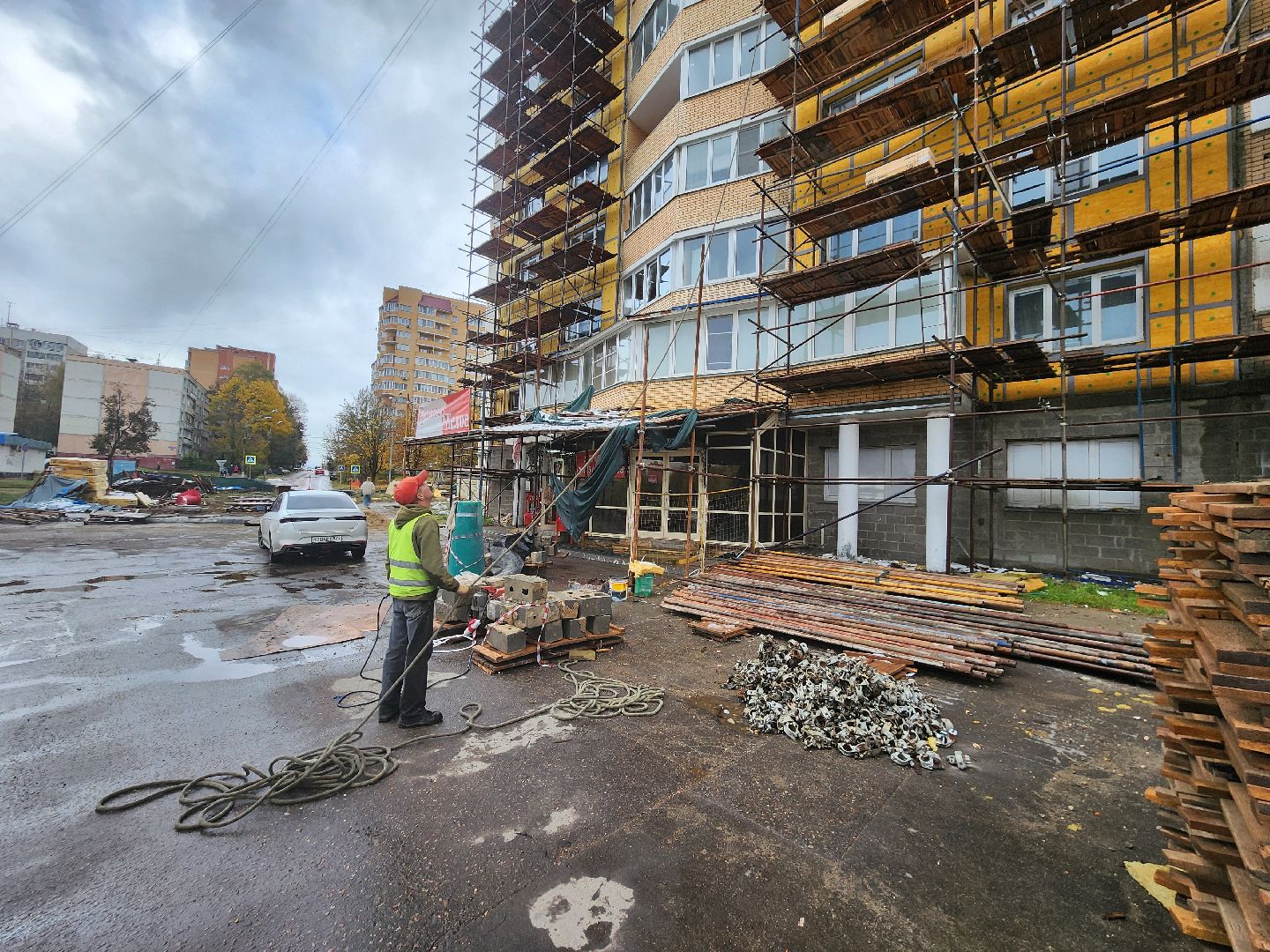 Чехов, улица Дружбы, ЖК Посейдон, капремонт фасада, реконструкция фасада, утепление, теплоизоляция, гидроизоляция, фонд капремонта мо,