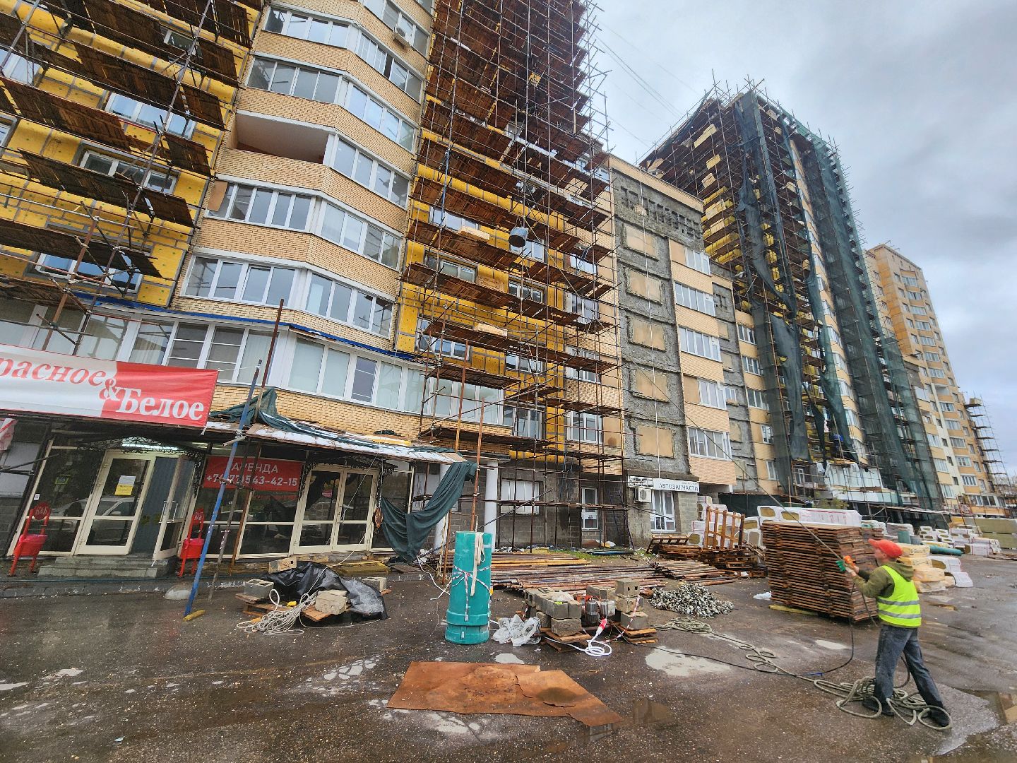 Чехов, улица Дружбы, ЖК Посейдон, капремонт фасада, реконструкция фасада, утепление, теплоизоляция, гидроизоляция, фонд капремонта мо,