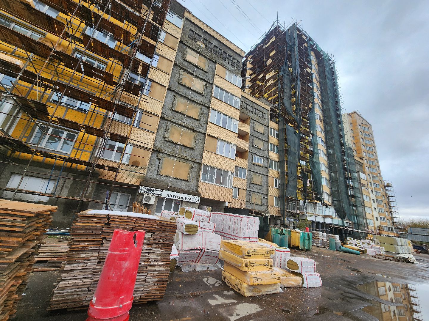 Чехов, улица Дружбы, ЖК Посейдон, капремонт фасада, реконструкция фасада, утепление, теплоизоляция, гидроизоляция, фонд капремонта мо,