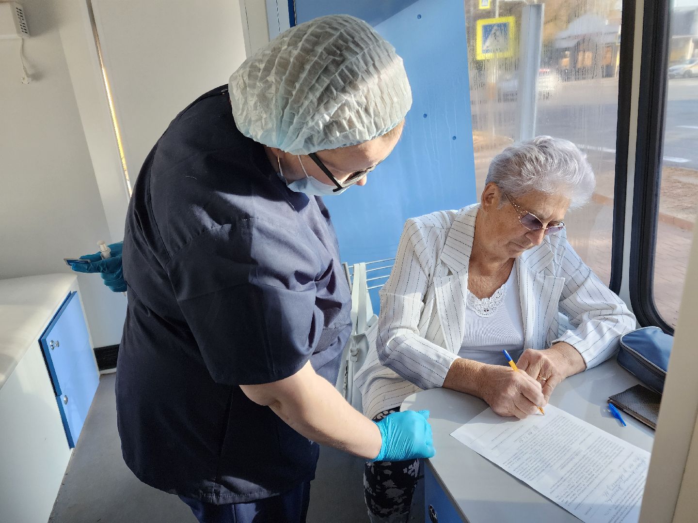 Чехов, передвижной фап, мобильный медицинский пункт, фельдшерско-акушерский пункт, вакцинация от гриппа, прививки от пневмонии,