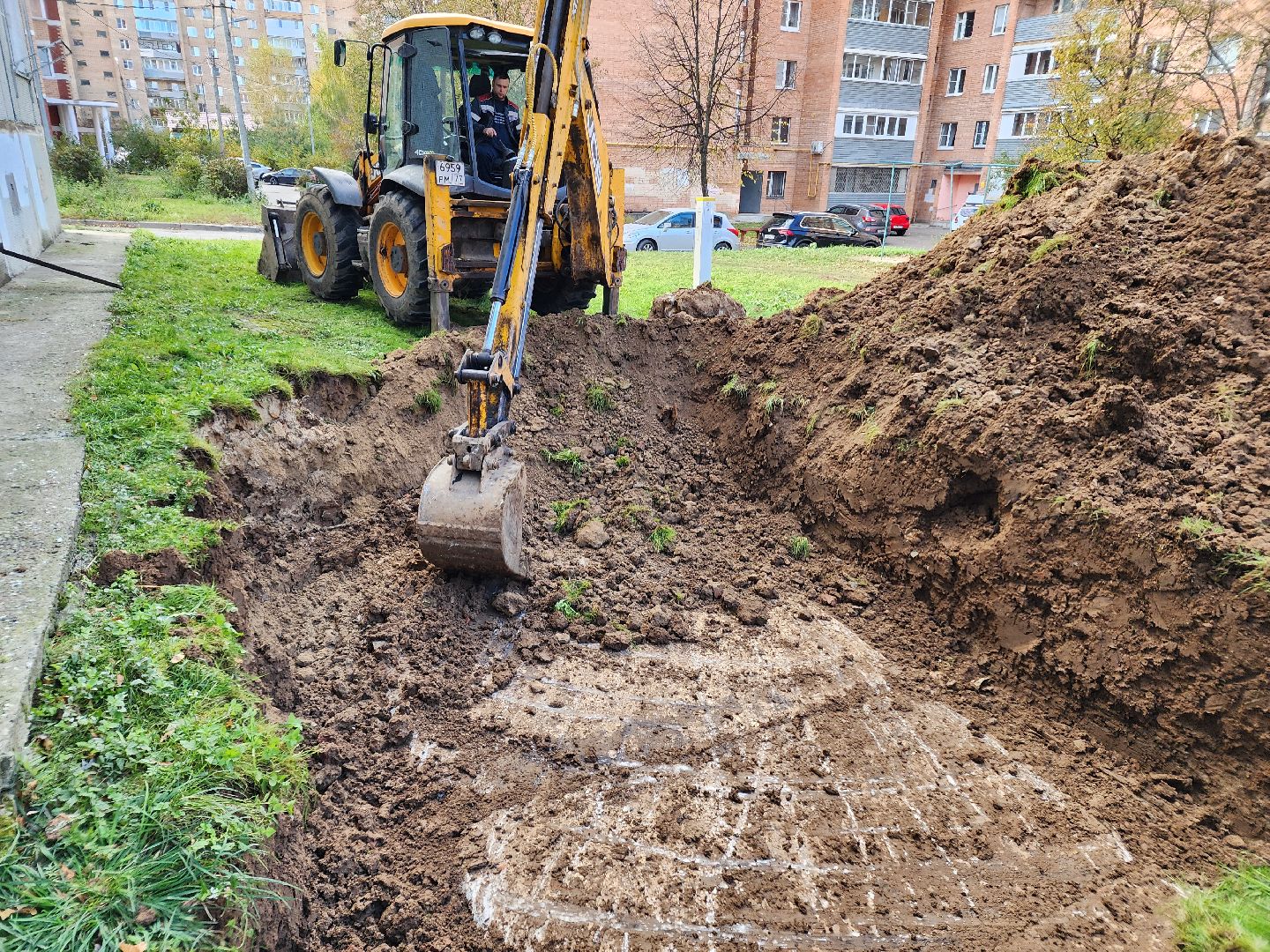 Чехов, улица Чехова, ремонт теплосети, аварийные работы, теплоснабжение, пуск отопления, мп жкх чеховского района,