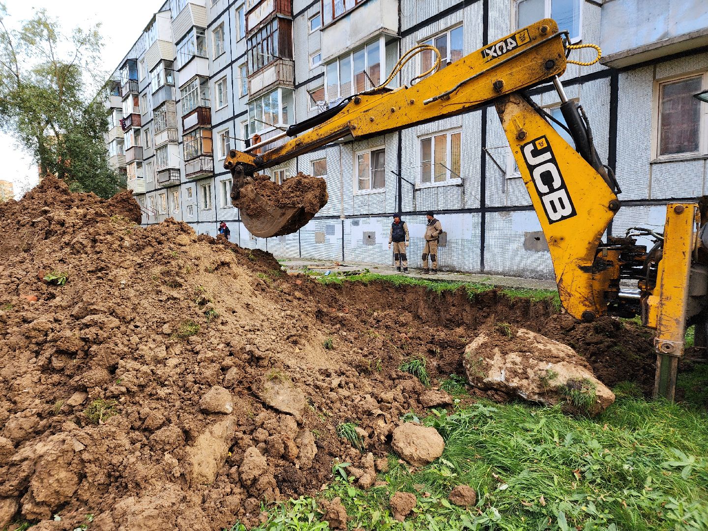 Чехов, улица Чехова, ремонт теплосети, аварийные работы, теплоснабжение, пуск отопления, мп жкх чеховского района,