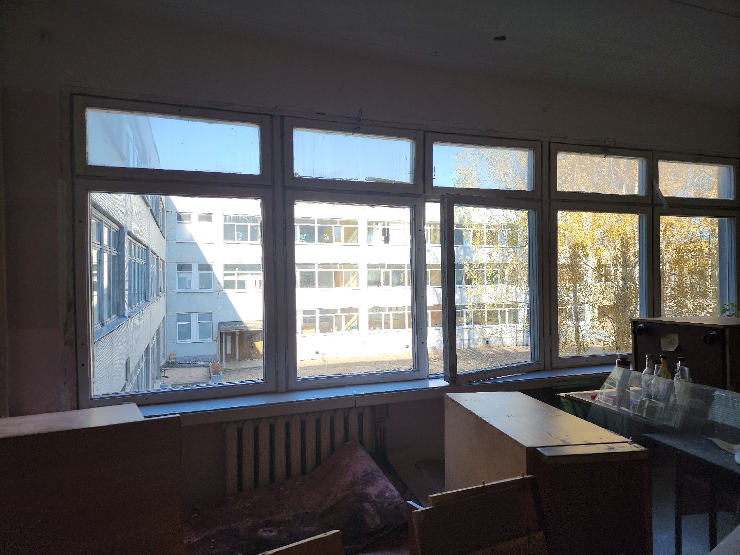 серпухов, подмосковье, капремонт школы, президентская программа, заменят окна,