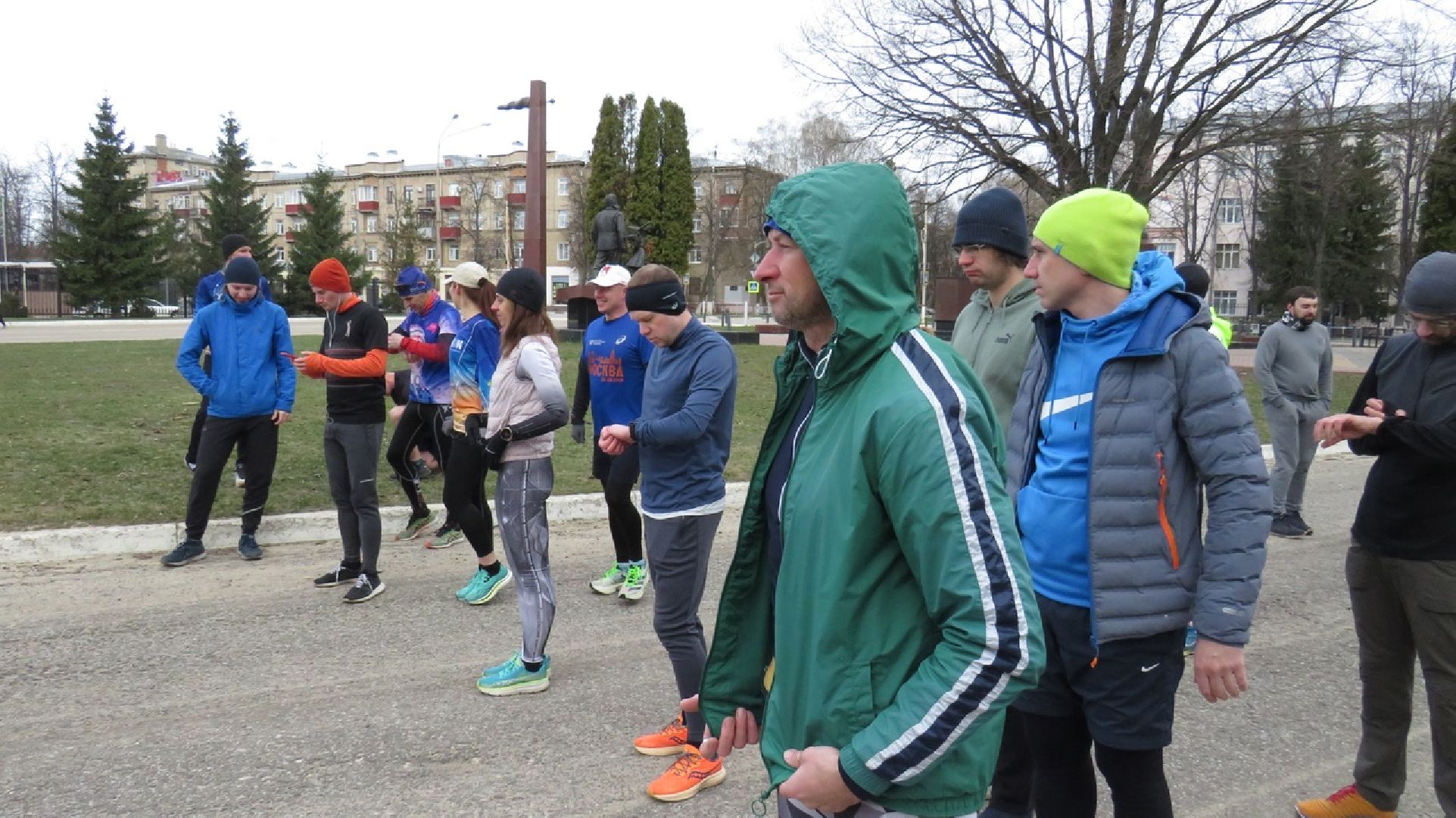 Бодрый, день, парк, сквер, 28 квартал, фонтан, забег