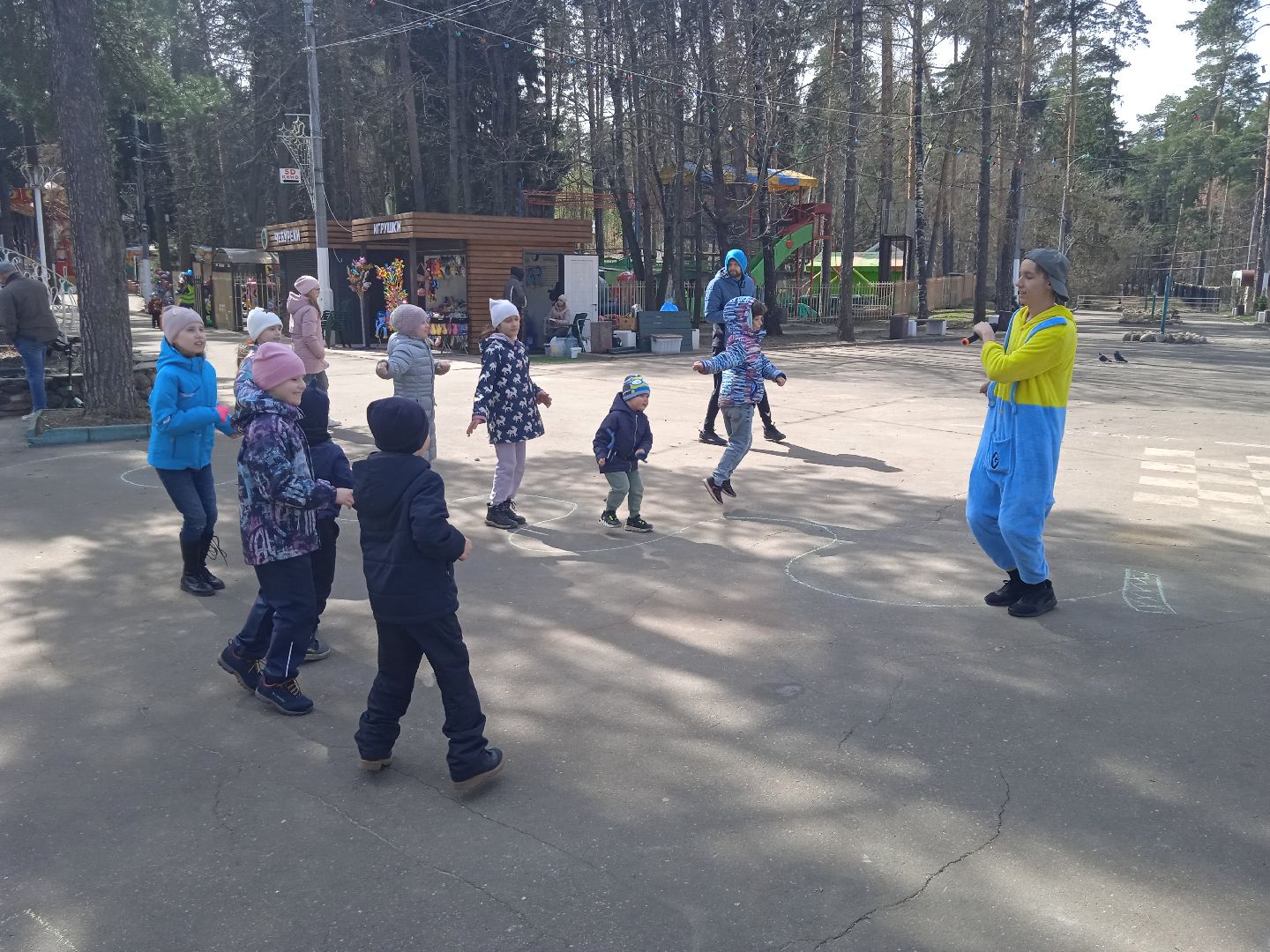 Бодрый, день, парк, сквер, 28 квартал, фонтан, забег