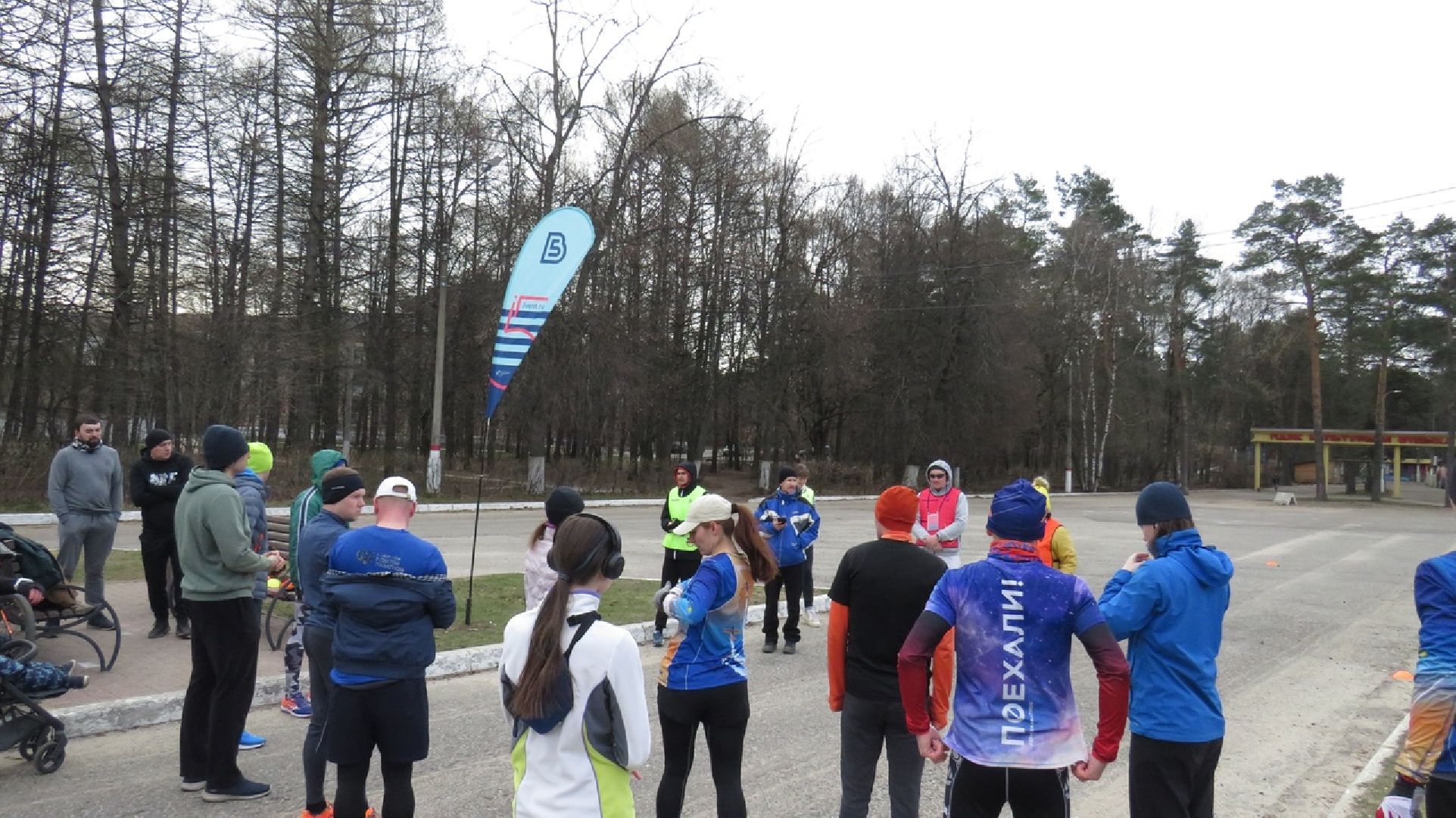 Бодрый, день, парк, сквер, 28 квартал, фонтан, забег