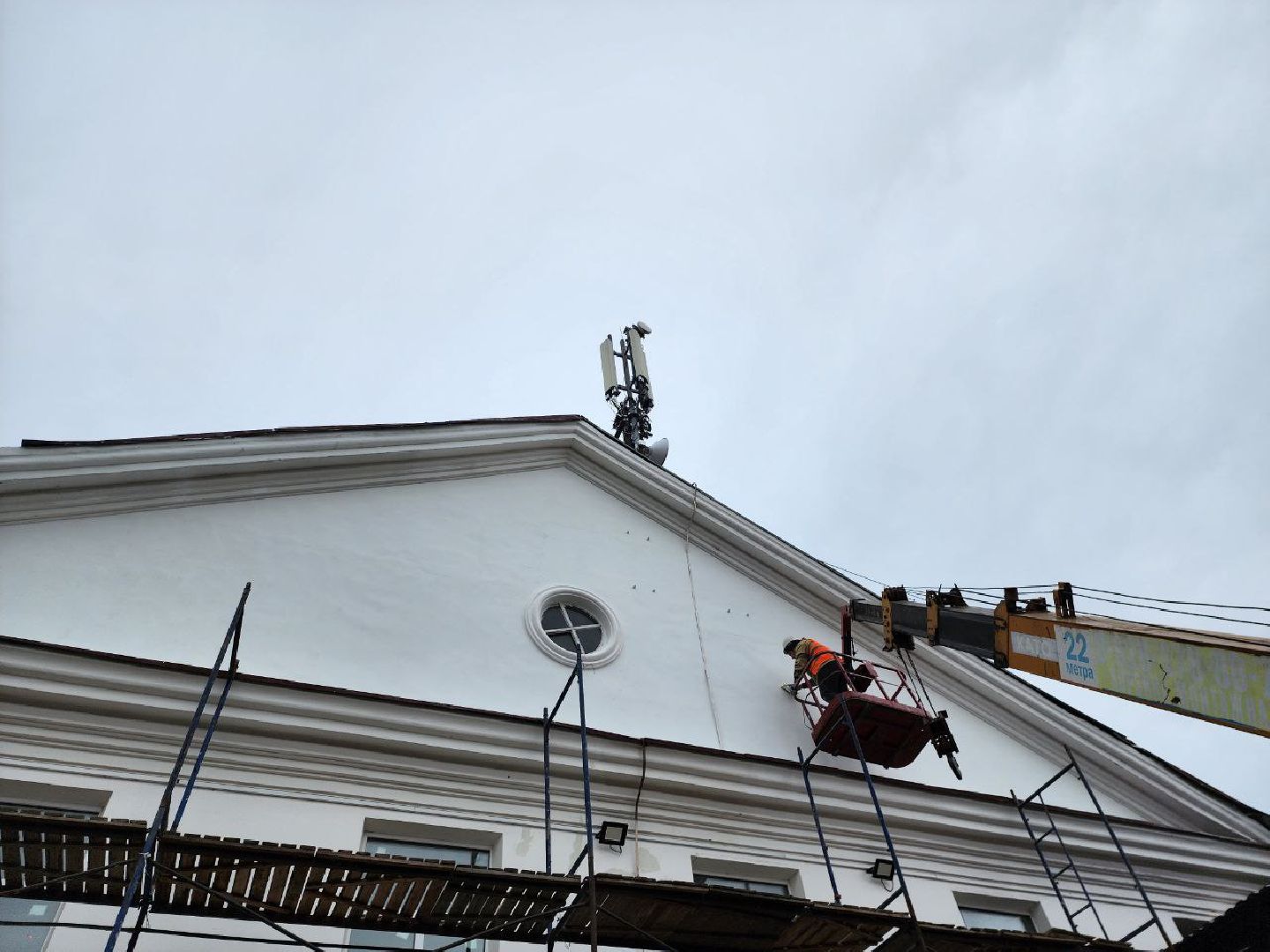 руза, рузский городской округ, подмосковье, дом культуры, ремонт фасада, косметический ремонт, строительство, местный дом культуры,