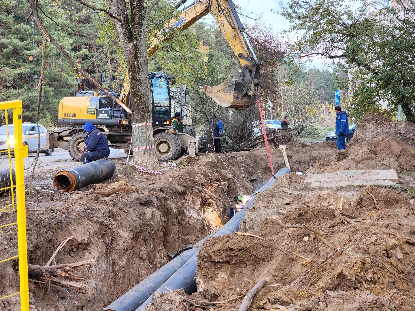 воскресенск, отопление, утечка, теплотрасса,