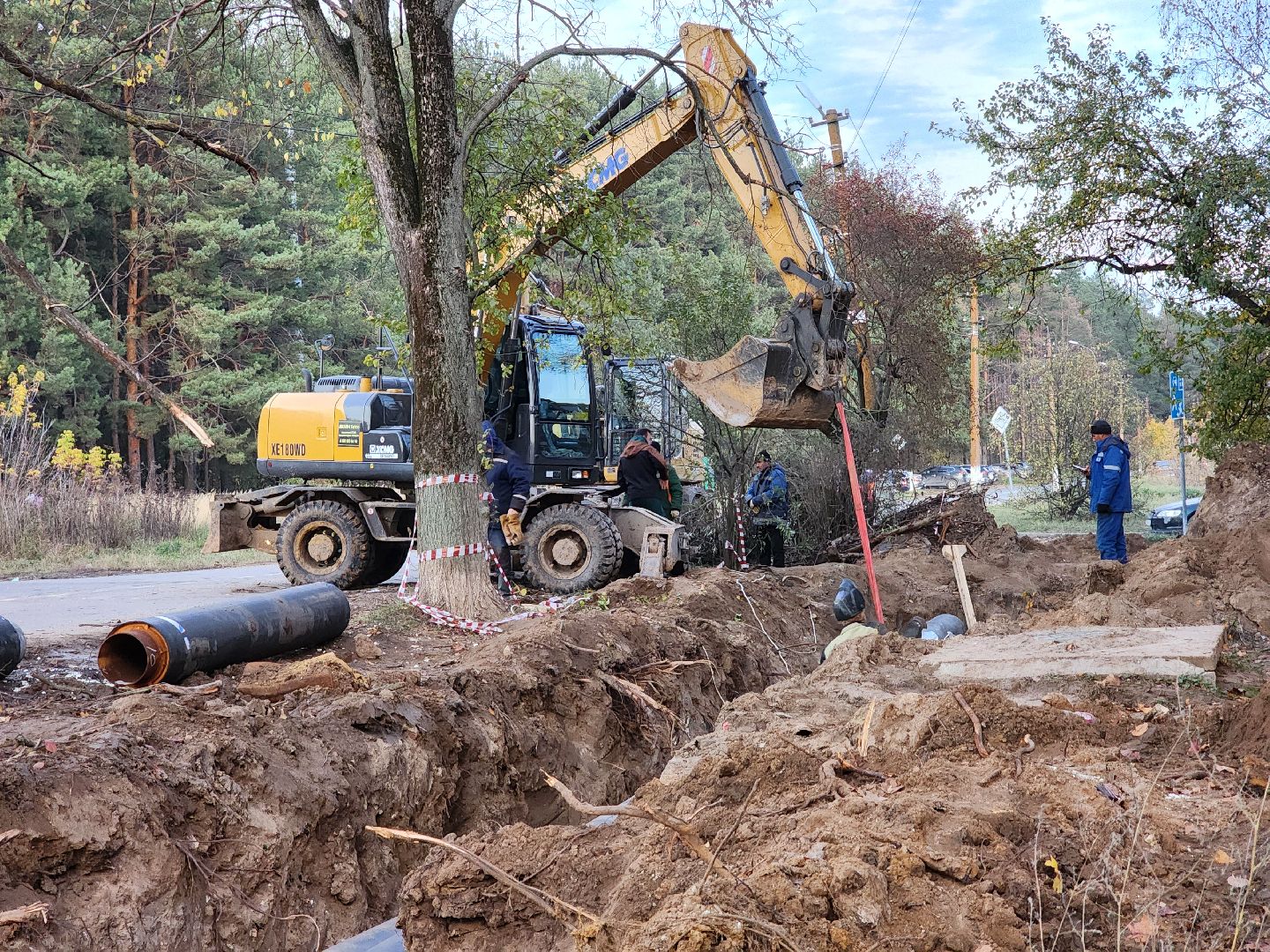 воскресенск, отопление, утечка, теплотрасса,