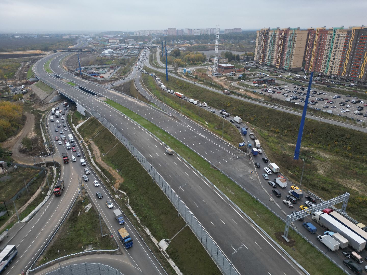 видео с коптера, люберцы, бронницы, дорога, м5 урал,