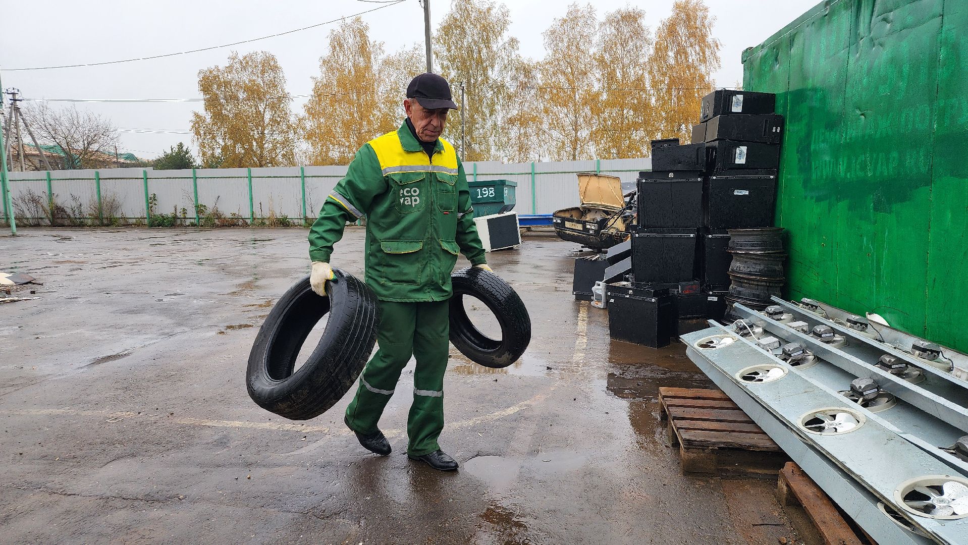 Мегабак, Сдай старые шины, экологическая акция, Обухово, Богородский городской округ,