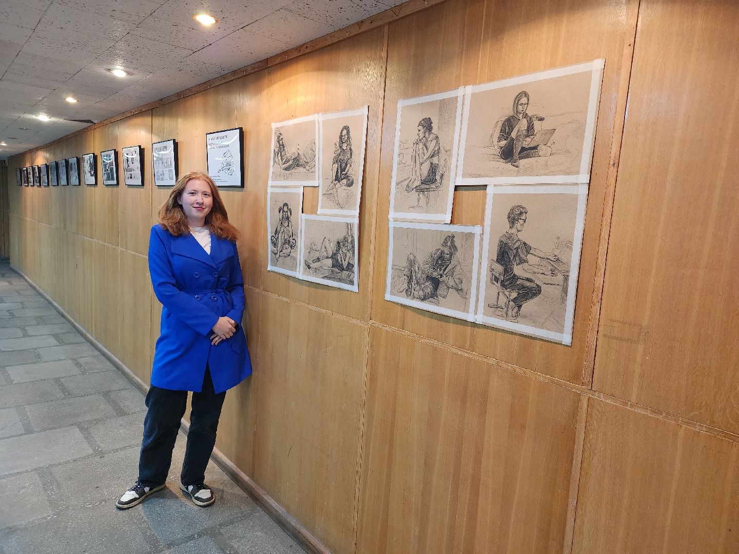 Дубна, Университет дубна, Выставка, Художница, Наброски, Студенты,