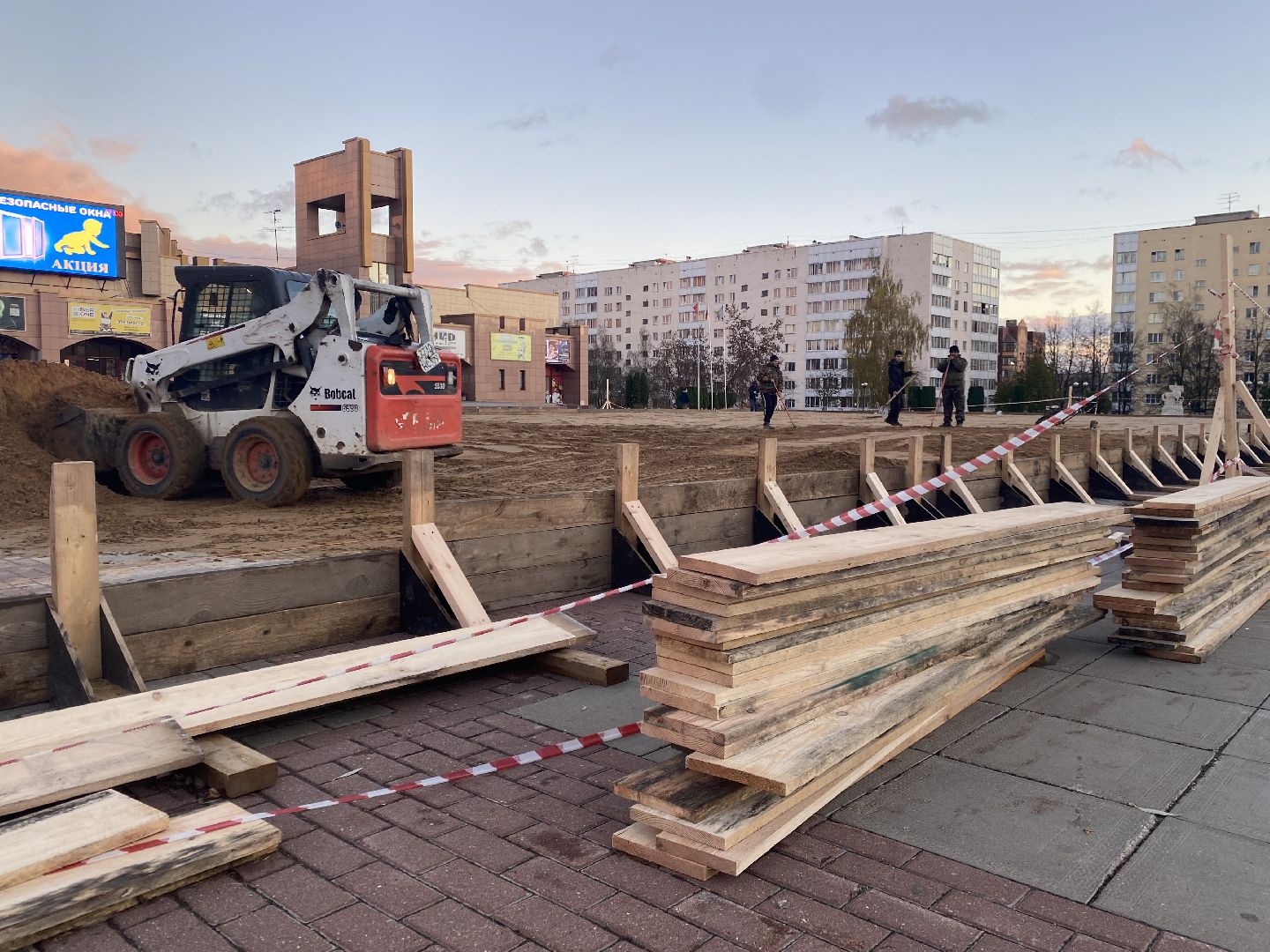 Каток, Песок, Фундамент,