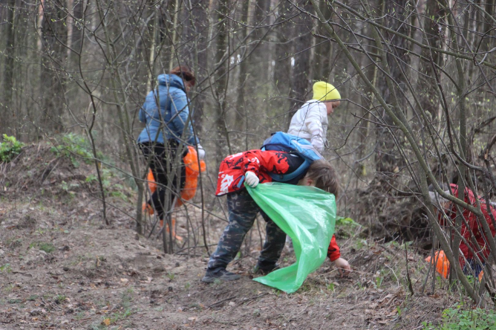 дети, субботник, весна, общество, карьер, Протвино