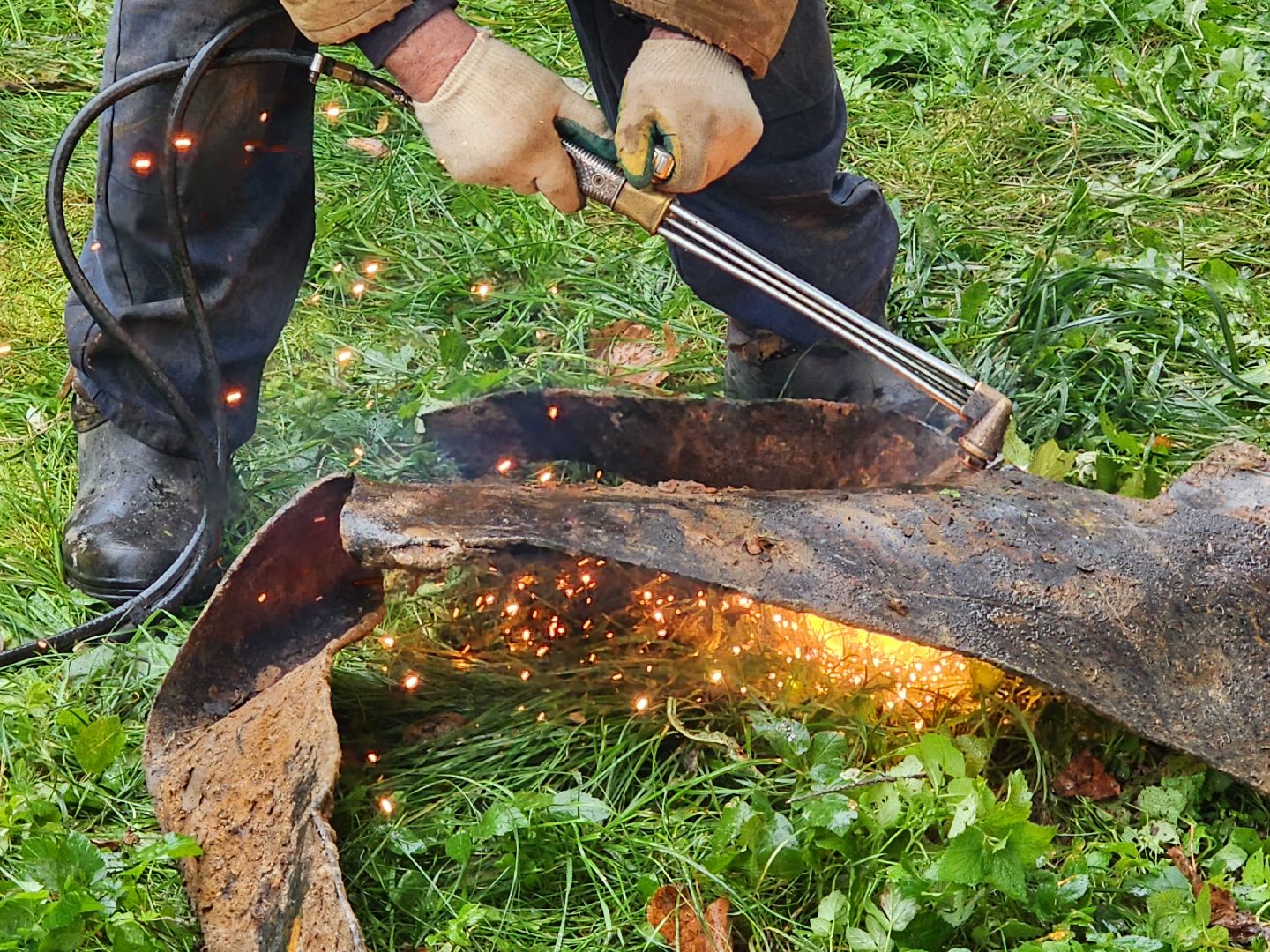 Чехов, ремонт теплотрассы, замена труб отопления, теплоснабжение, устранение протечки теплоносителя, улица Чехова, вишневый бульвар, глава округа Михаил Собакин,