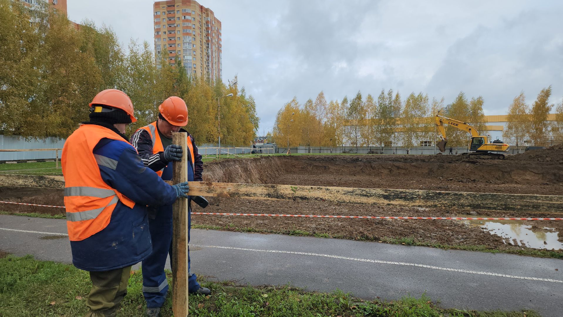 котлован, Лобня, бассейн, Фок,