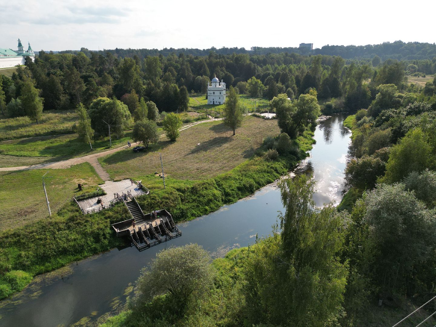 видео с коптера, истра, музей, культура,