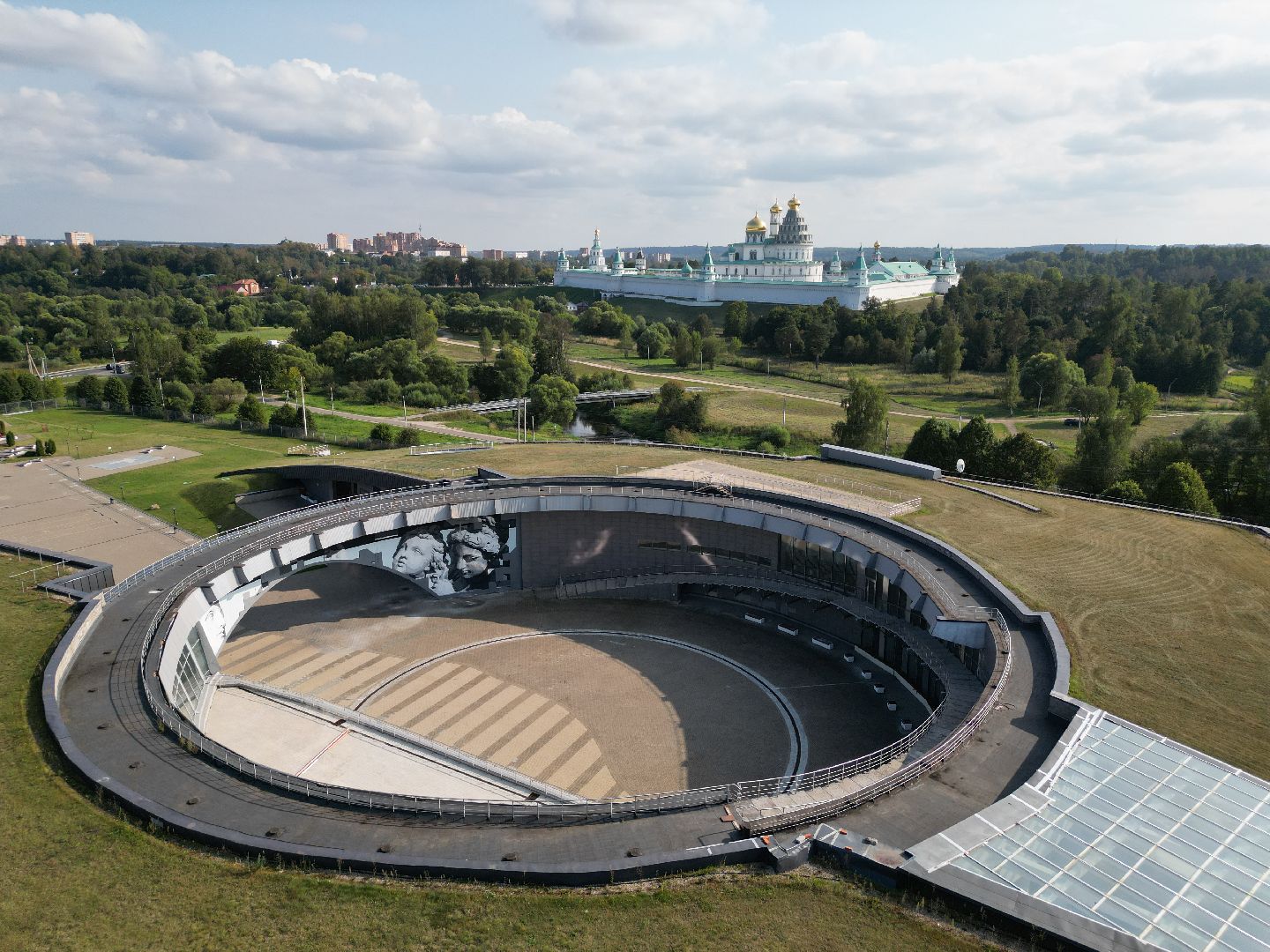 видео с коптера, истра, музей, культура,