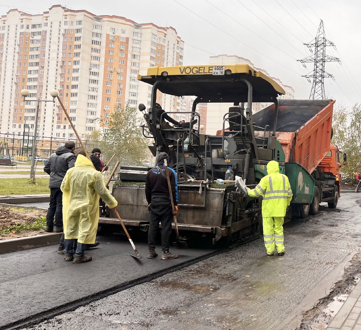 Балашиха, Подмосковье, Благоустройство дворов, асфальтирование дворов дорог,
