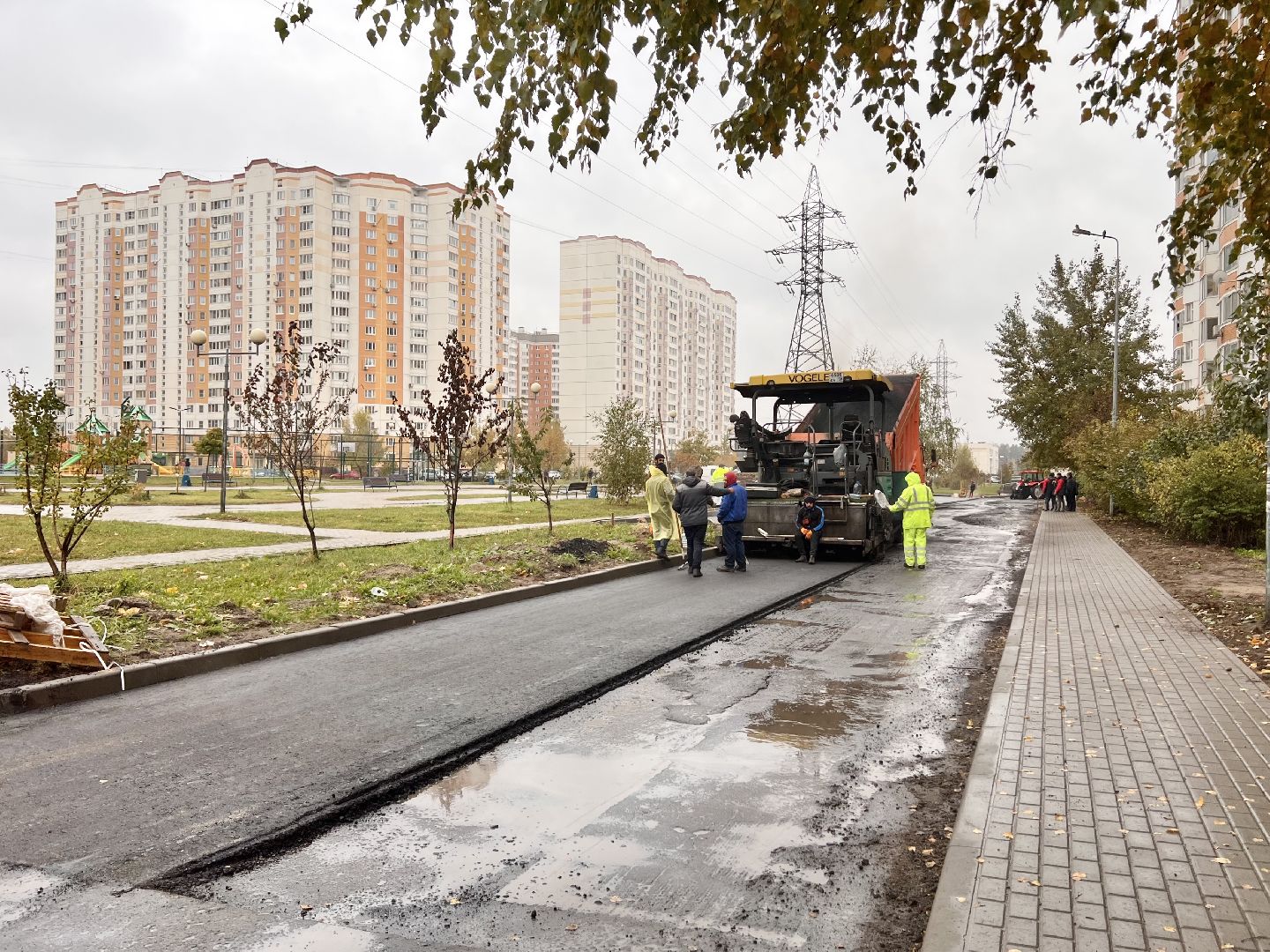 Балашиха, Подмосковье, Благоустройство дворов, асфальтирование дворов дорог,