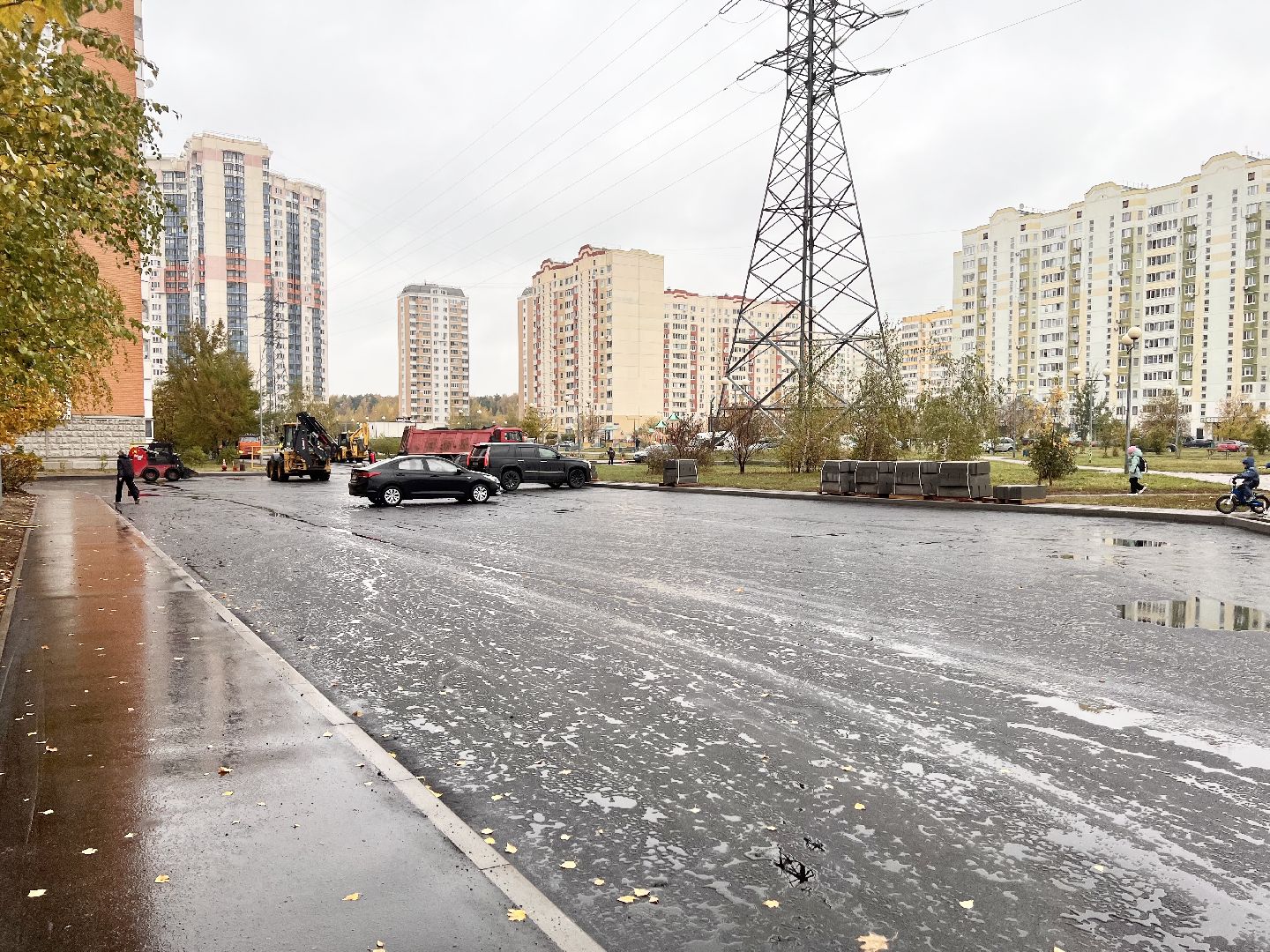 Балашиха, Подмосковье, Благоустройство дворов, асфальтирование дворов дорог,