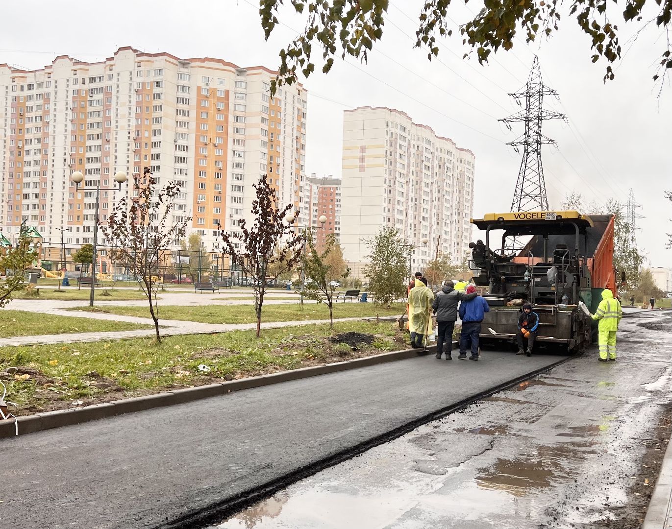 Балашиха, Подмосковье, Благоустройство дворов, асфальтирование дворов дорог,